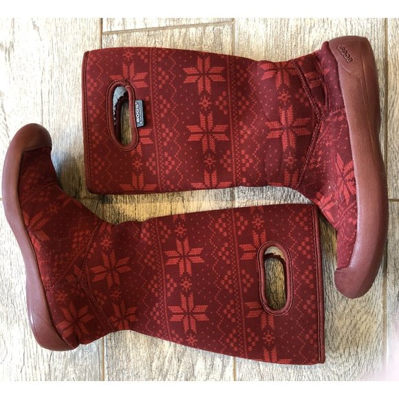 Bogs Shoes - Bogs Summit Sweater Waterproof Boots 6 Snowflake